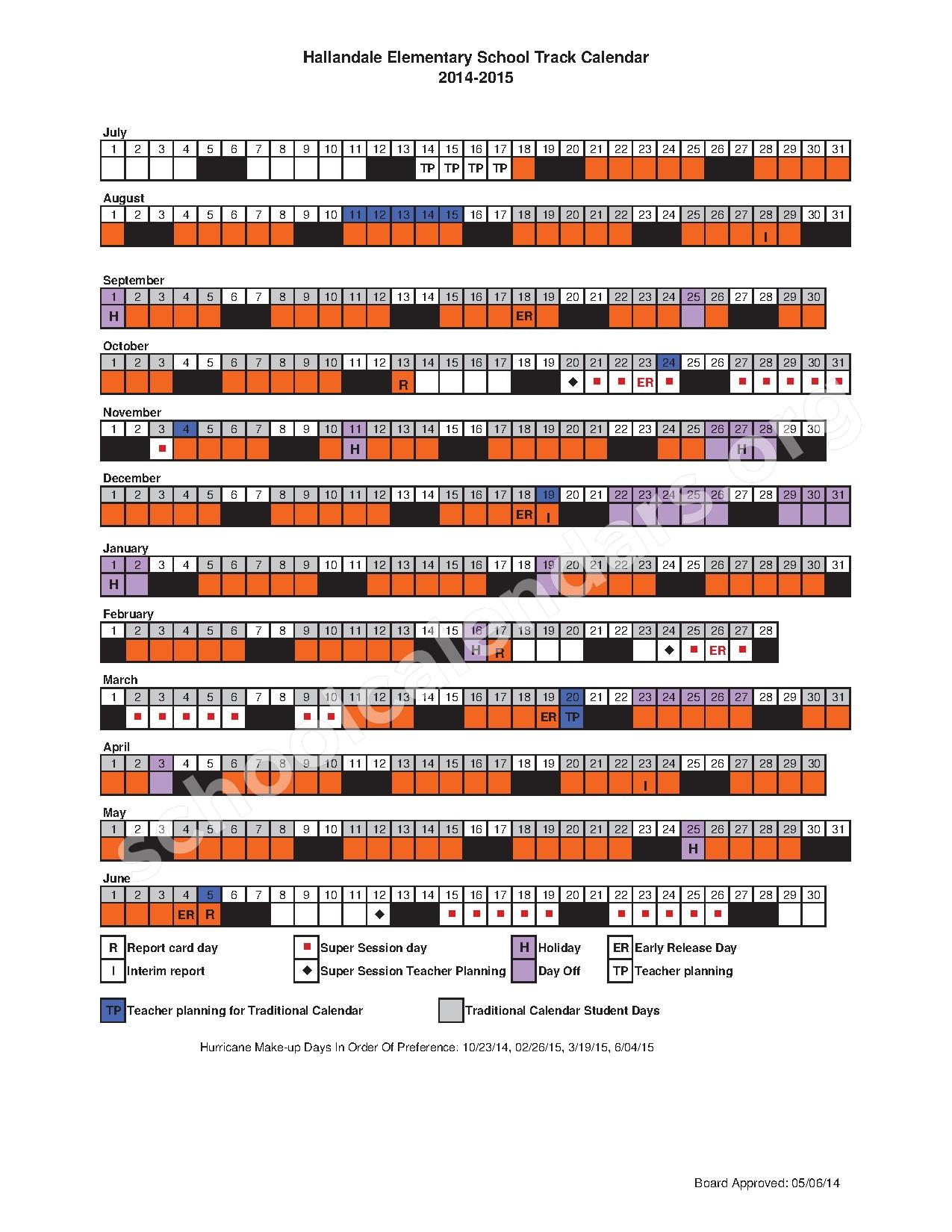 2014 2015 Year Round School Calendar Driftwood Middle School