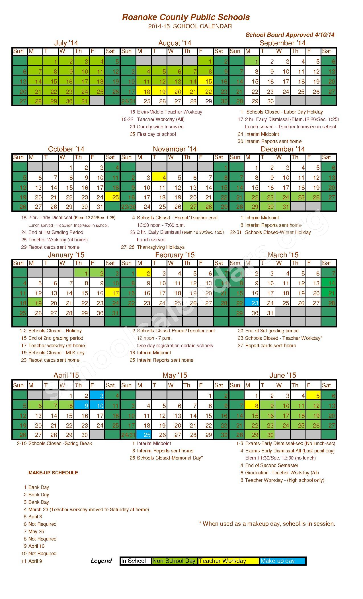 Cave Spring Middle School Calendars Roanoke VA Cave Spring Middle School Calendars Roanoke VA