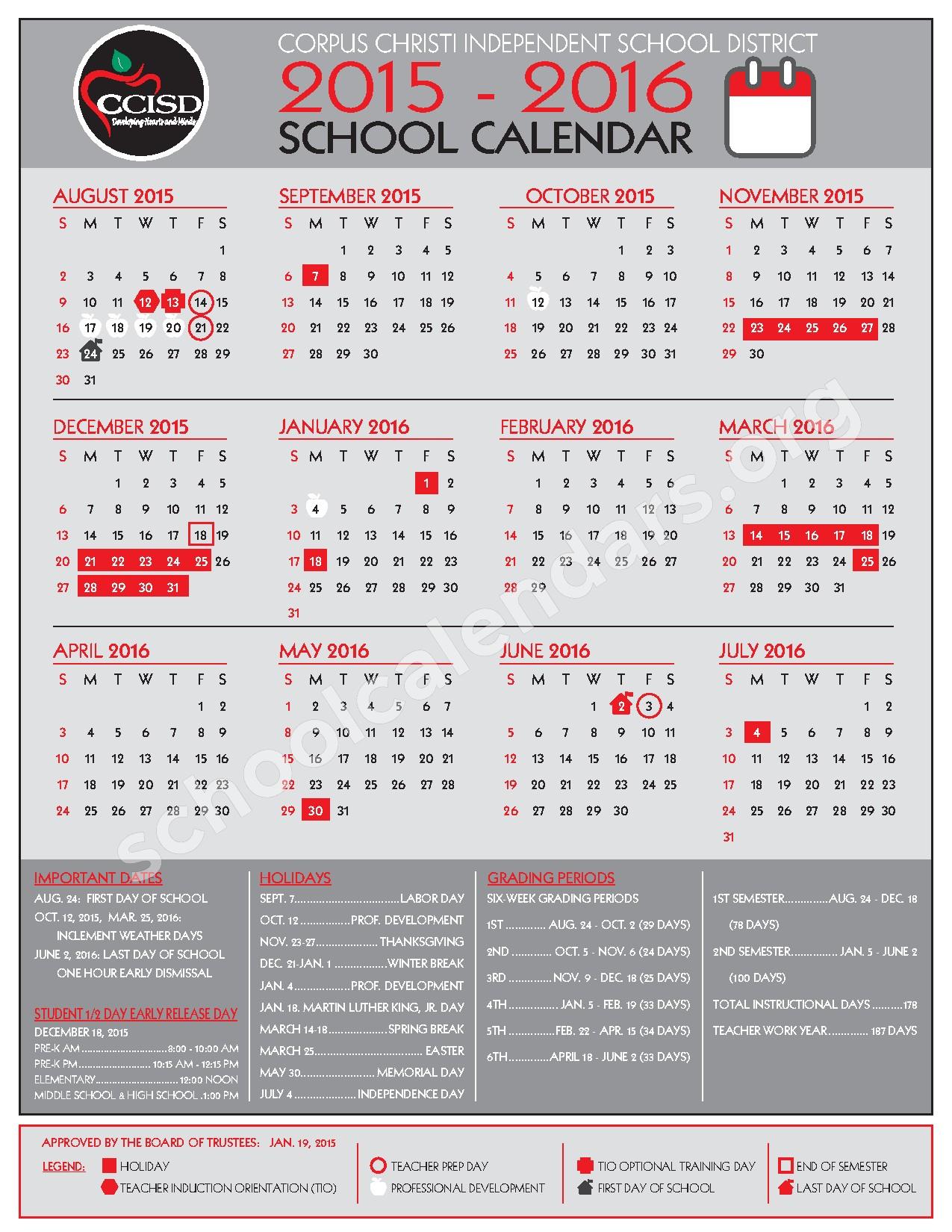 Corpus Christi Isd 23 24 Calendar prntbl.concejomunicipaldechinu.gov.co