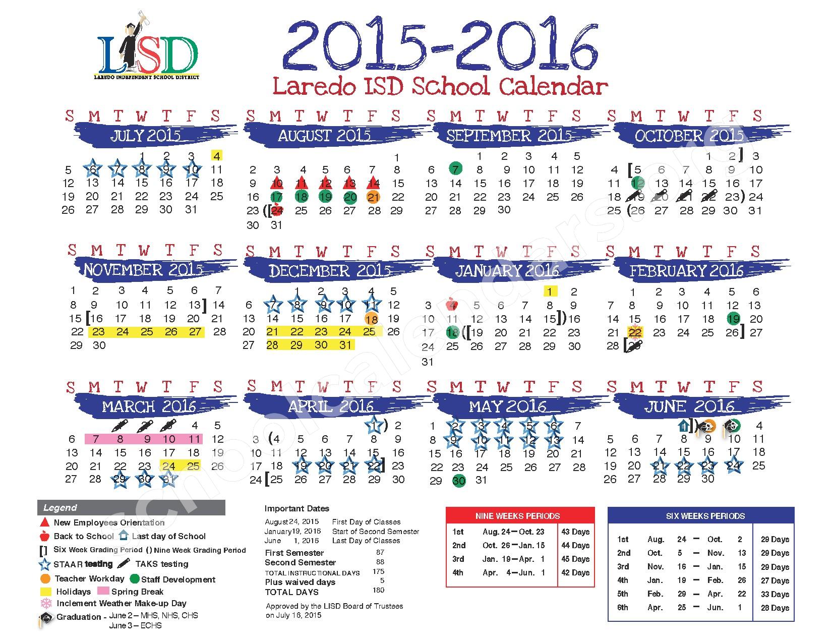 online calendars 2015