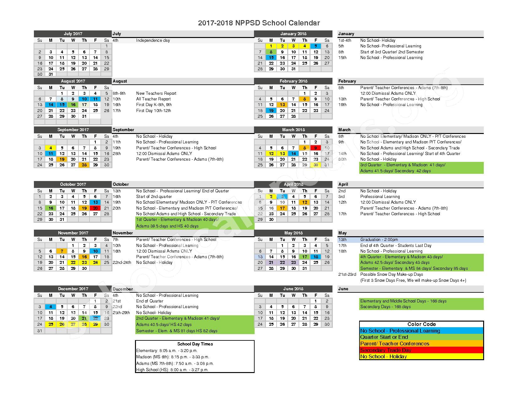 North Platte Public School Calendar 2017 2018 North Platte High School North Platte NE North Platte Public School Calendar 2017 2018 North Platte High School North Platte NE
