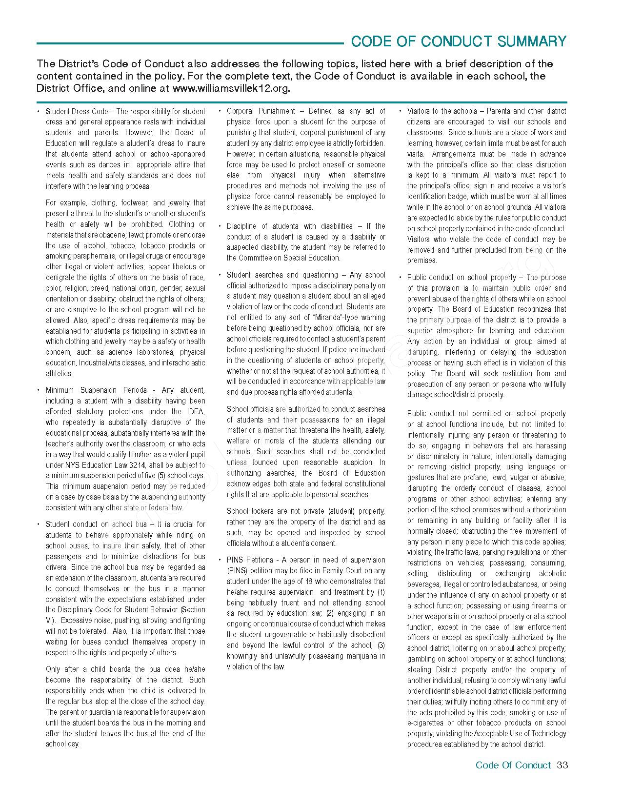 Williamsville Central School District Calendars &ndash; East Amherst, NY